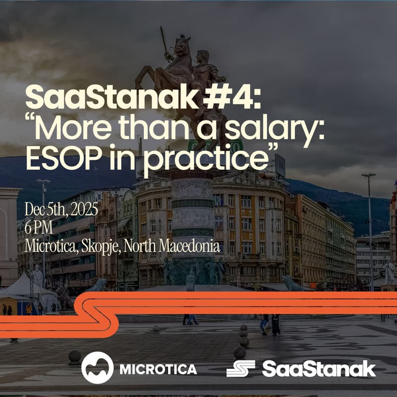 Cover Image for SaaStanak Skopje #4 — More than a salary: ESOP in practice