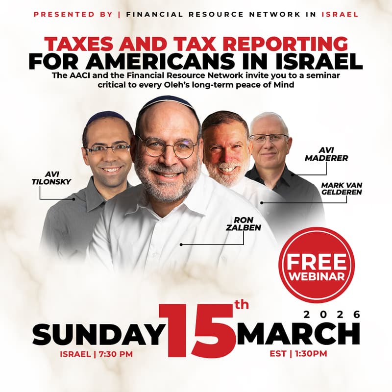 Cover Image for Taxes and Tax Reporting for Americans in Israel