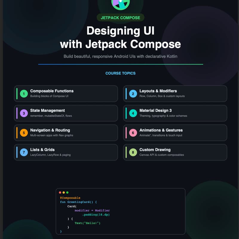 Cover Image for Designing UI with Jetpack Compose