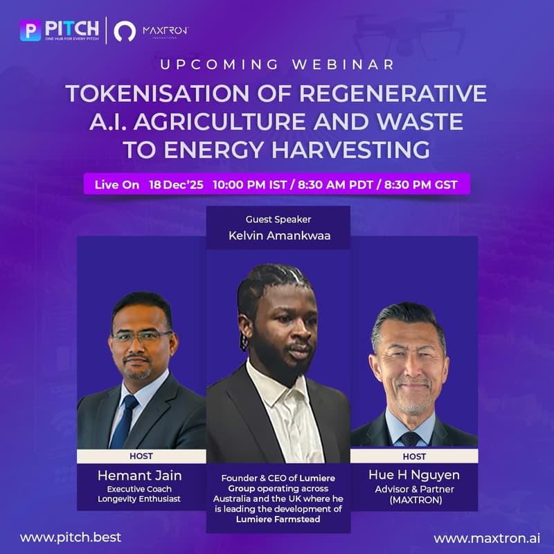 Cover Image for TOKENIZATION OF REGENERATIVE A.I. AGRICULTURE AND WASTE TO ENERGY HARVESTING