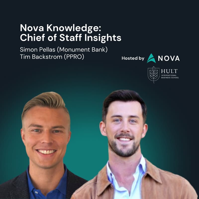 Cover Image for Nova Knowledge | Simon Pellas (Monument Bank) & Tim Backstrom (PPRO) | London