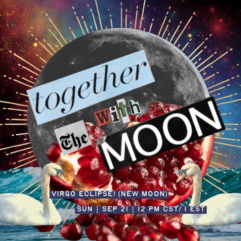 Cover Image for Together with the Moon | 🌑 New Moon Circle (Eclipse!)