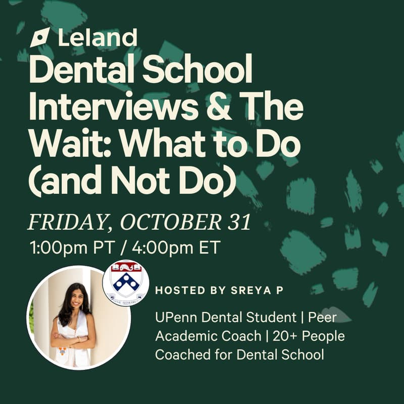 Cover Image for Dental School Interviews & The Wait: What to Do (and Not Do)