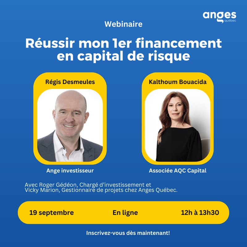 Cover Image for Webinaire - Réussir mon 1er financement en capital de risque