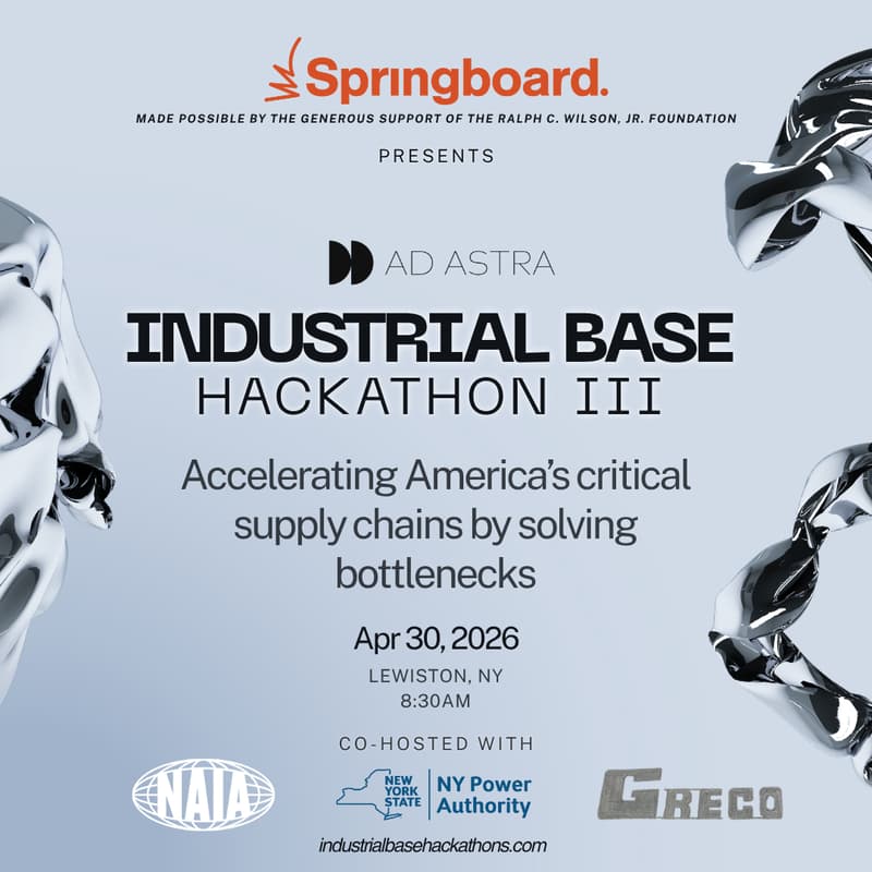 Cover Image for Industrial Base Hackathon III: Western New York