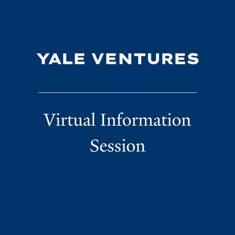 Cover Image for Yale Ventures Faculty Innovation: Fall 2025 Infosession