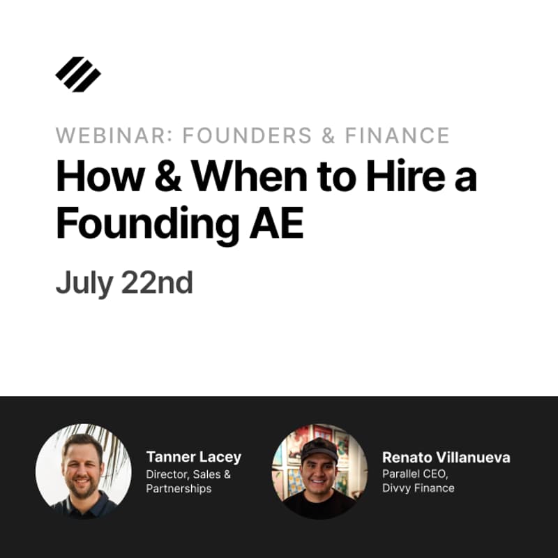 Cover Image for How and When to Hire a founding AE