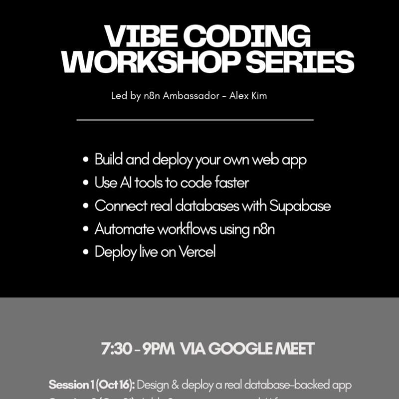 VIBE CODING WORKSHOP #3 · Luma