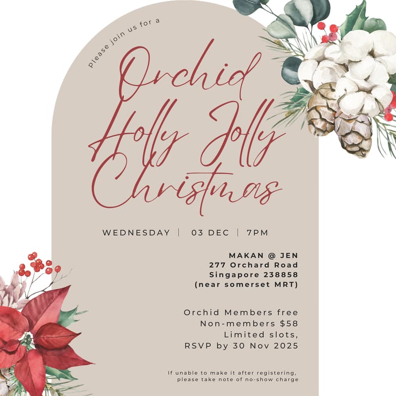 Cover Image for Orchid Holly Jolly Christmas