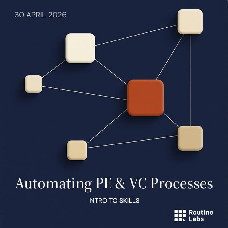 Cover Image for Automating PE & VC Processes: Intro to Skills