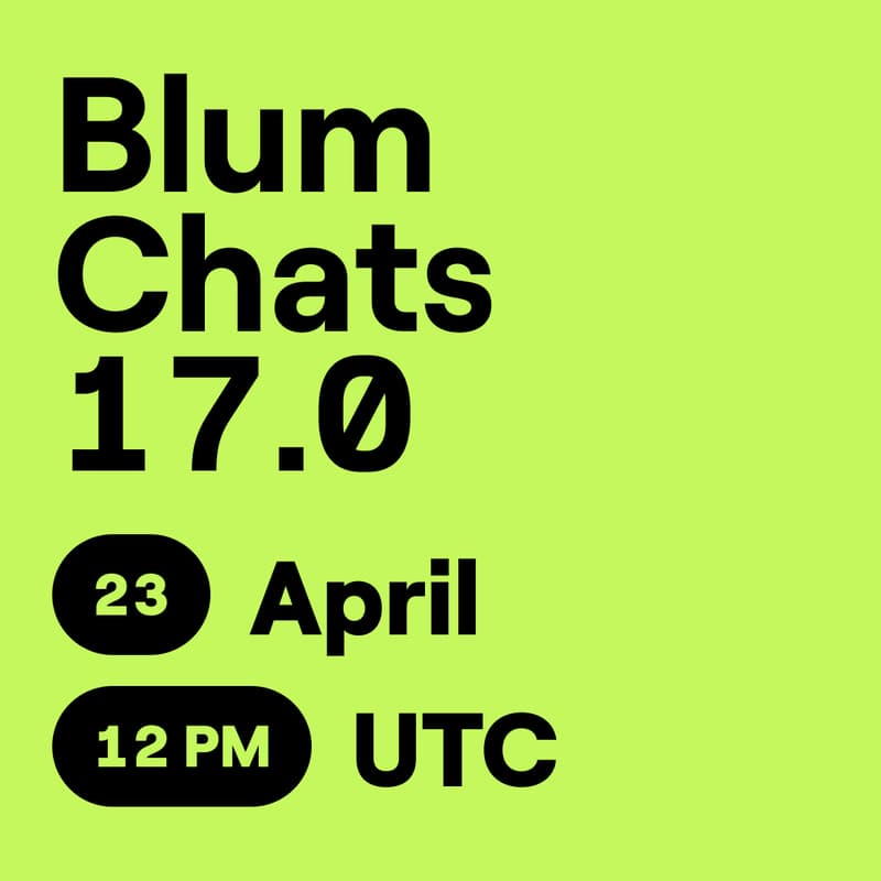 Cover Image for Blum Chat with Sean (Community Manager and Blumies Cordinator) and Alex (Product Designer)