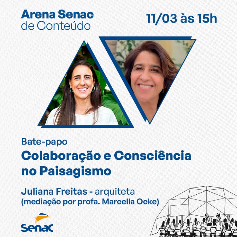 Cover Image for Colaboração e Consciência no Paisagismo - Arena Senac de Conteúdo - 11/03