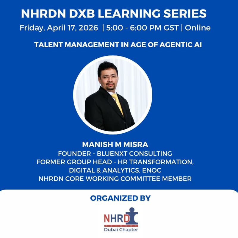 Cover Image for NHRDN DXB Learning Series: Talent Management in Age of Agentic AI