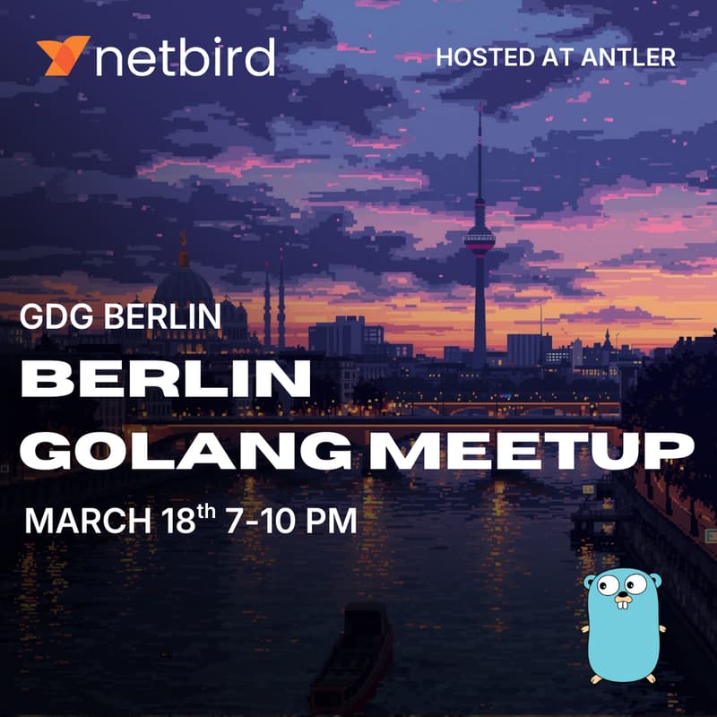 Cover Image for NetBird X GDG Golang Berlin meetup