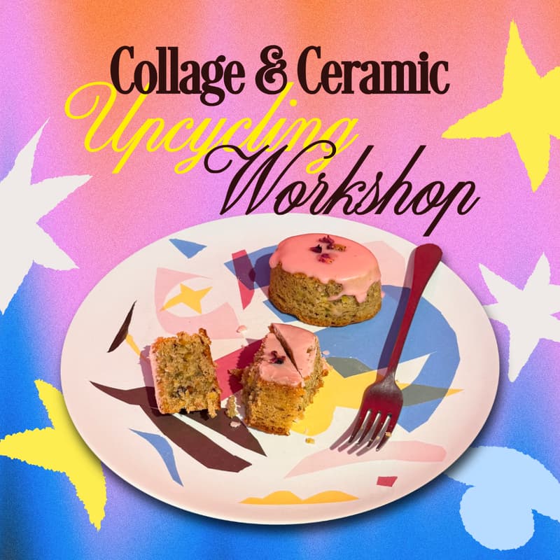Cover Image for Collage & Ceramic Upcycling Workshop👩🏻🎨🫖♻️