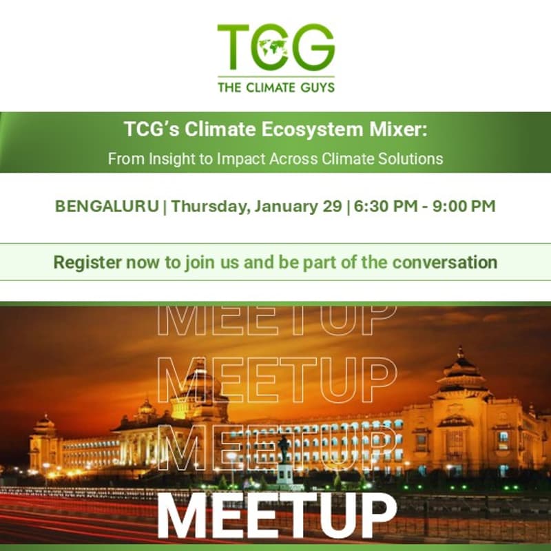 Cover Image for TCG's Climate Ecosystem Mixer - Koramangala, Bengaluru