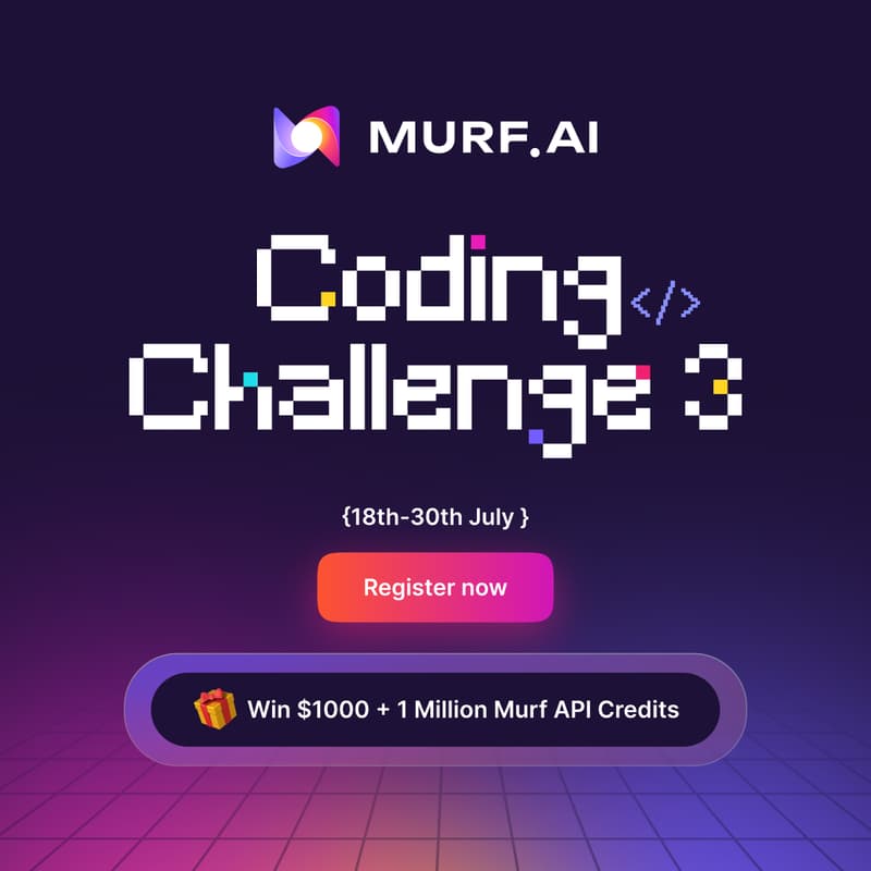 Cover Image for Murf Coding Challenge 3