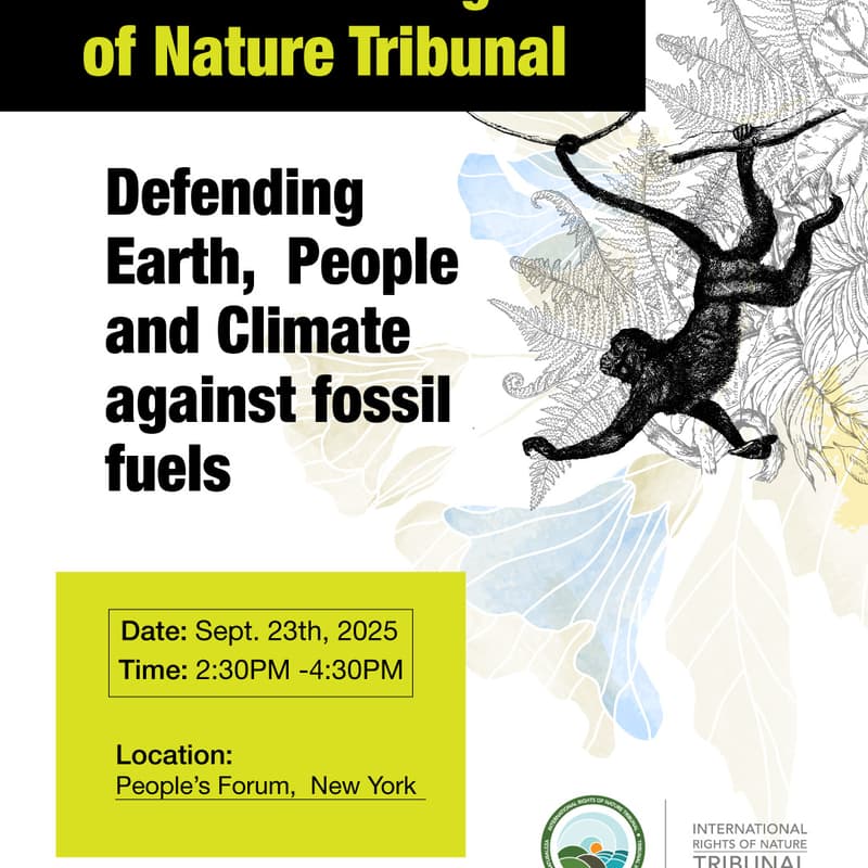 Cover Image for International Rights of Nature Tribunal: Defending Earth, People and Climate against Fossil Fuels