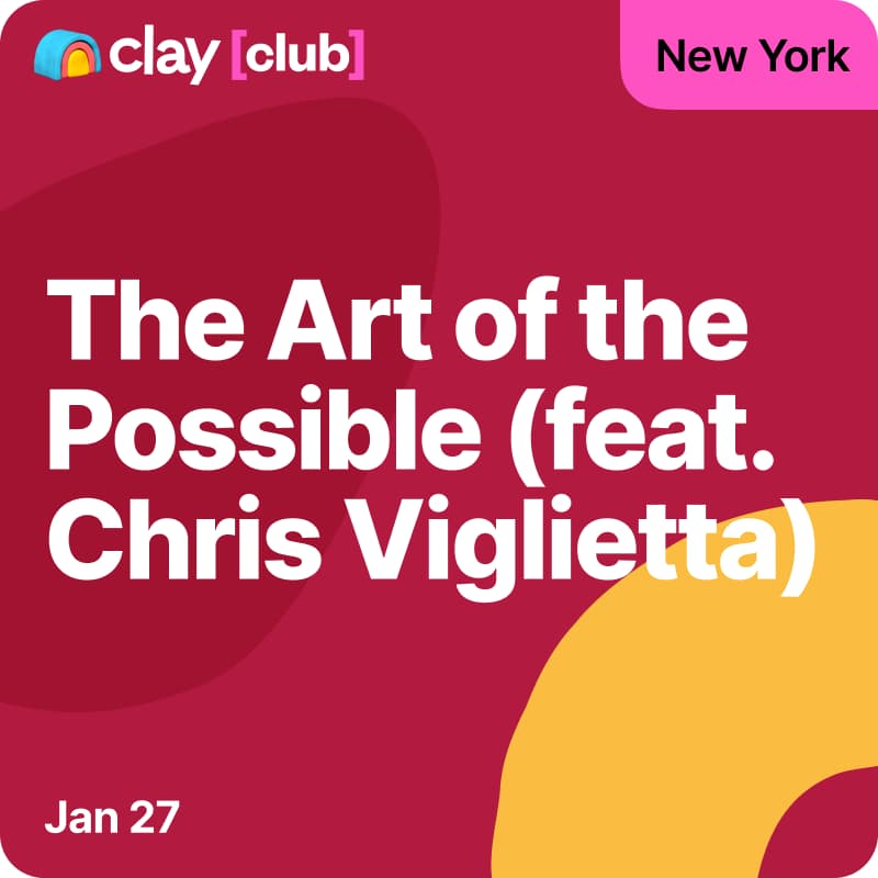 Cover Image for Clay Club NY at Clay HQ: The Art of the Possible
