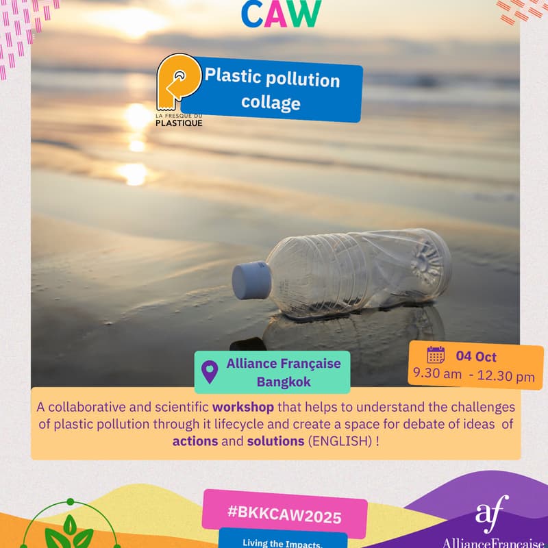 Cover Image for Plastic pollution collage