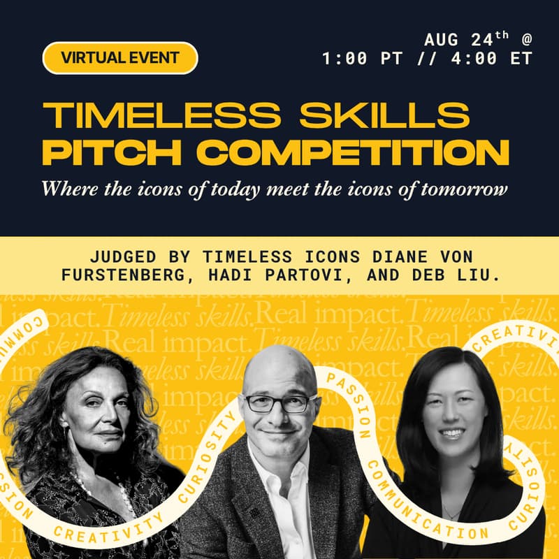 Cover Image for Timeless Skills Summer Pitch Competition: Where Today's Icons Meet Tomorrow's