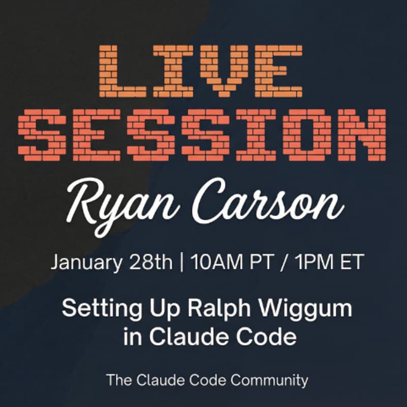 Setting Up Ralph Wiggum in Claude Code with Ryan Carson · Zoom · Luma