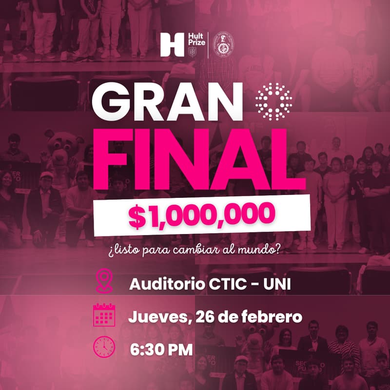 Cover Image for Hult Prize at UNI - GRAN FINAL