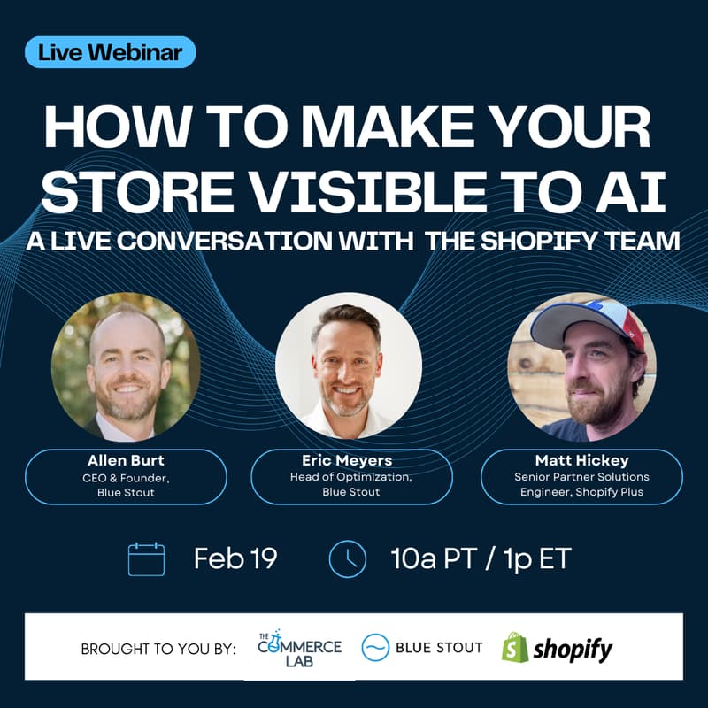 Cover Image for How to Make Your Store Visible to AI — A Live Conversation With the Shopify Team