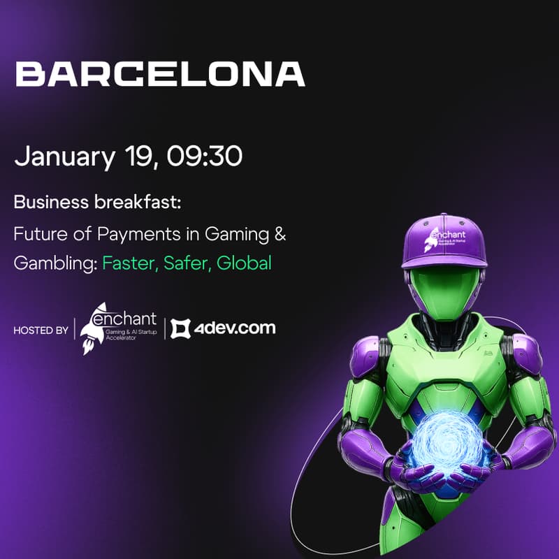 Cover Image for Business breakfast: Future of Payments in Gaming & Gambling: Faster, Safer, Global