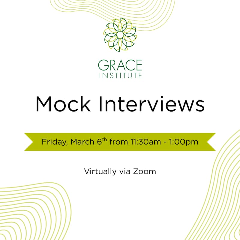 Cover Image for Grace Institute Virtual Mock Interviews