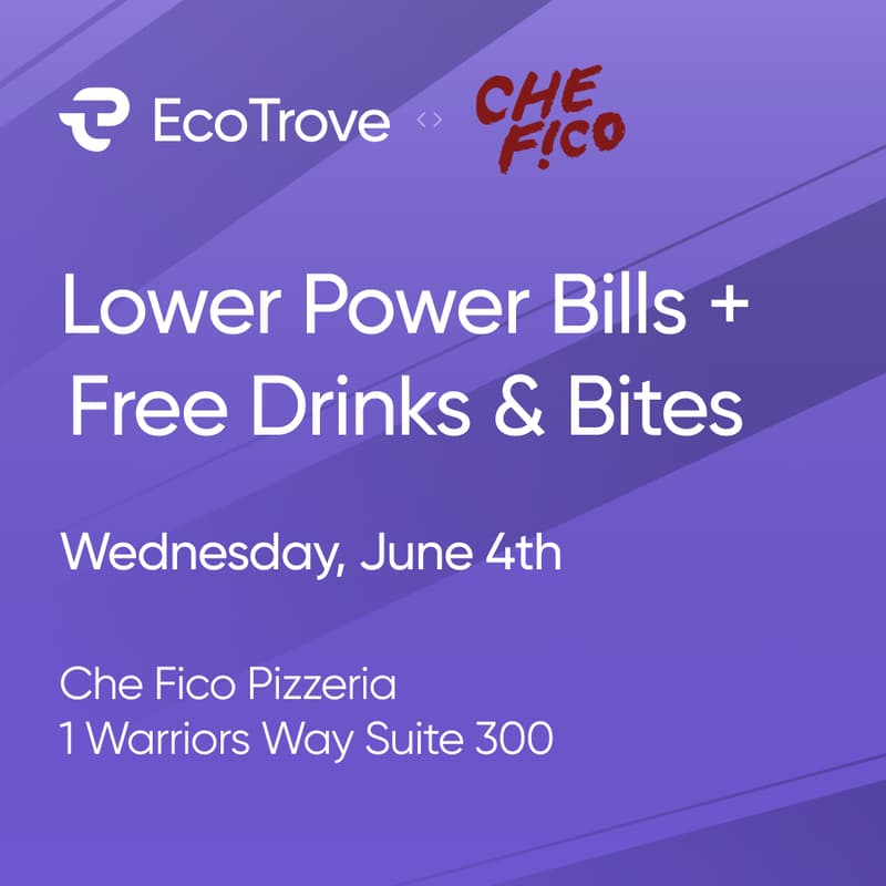 Cover Image for Lower Power Bills + Free  Drinks & Bites