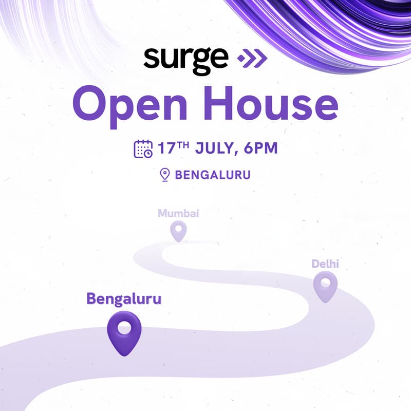 Cover Image for Surge Open House: Bangalore 🚀