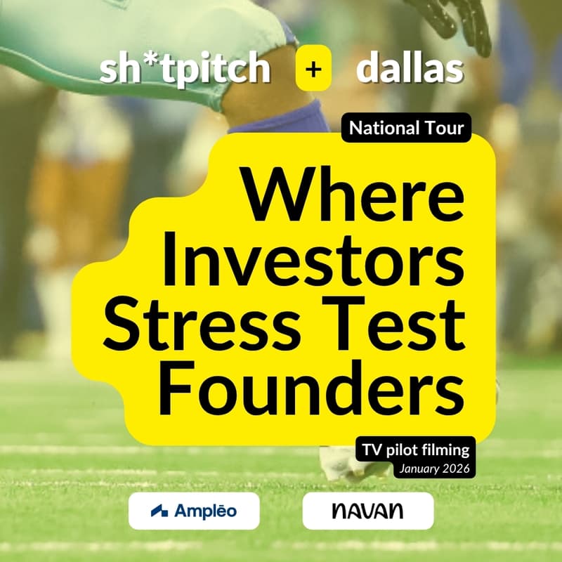 Cover Image for Sh*tPitch National Tour – Where Investors Stress Test Founders (Dallas, TX)