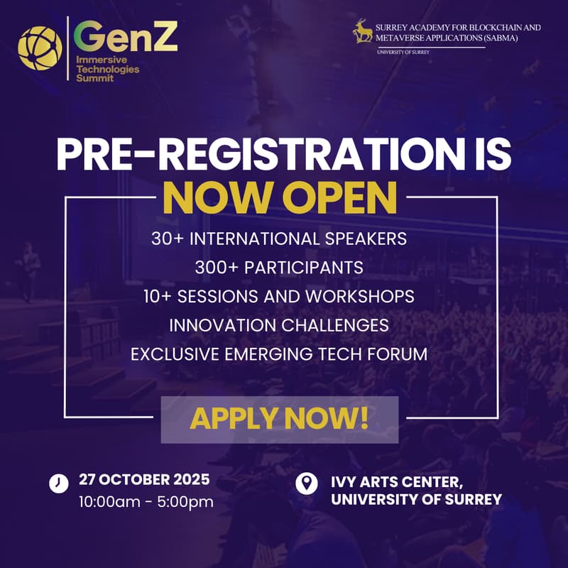 Cover Image for GenZ Immersive Technologies Summit