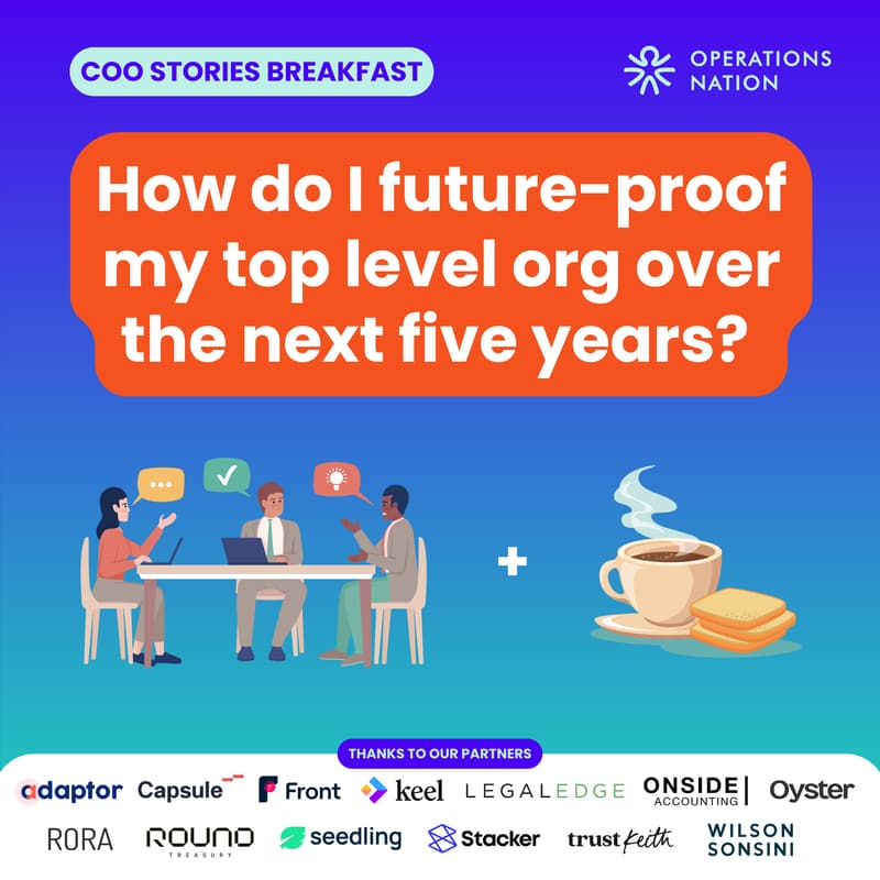 Cover Image for How do I future-proof my top level org over the next five years?