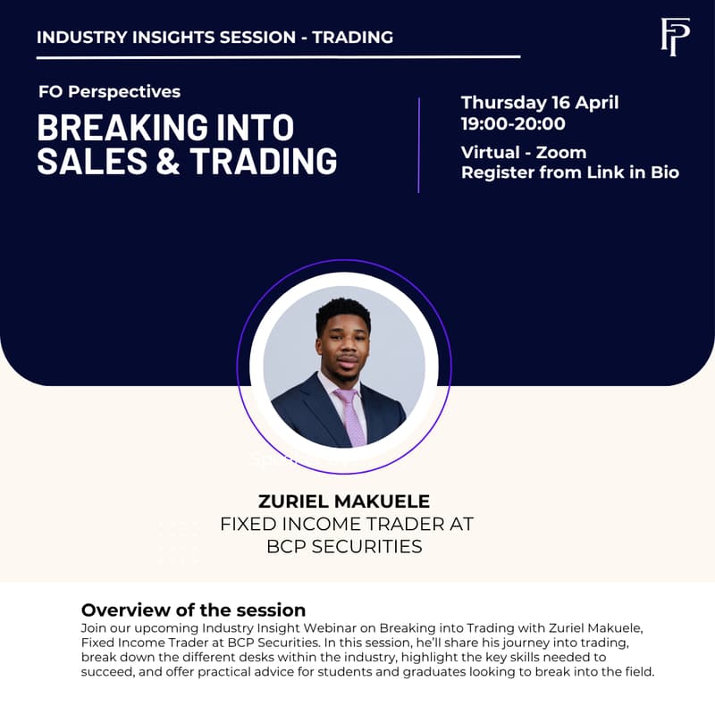 Cover Image for Industry Insight Session: Sales & Trading