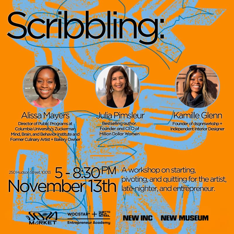 Cover Image for Scribbling: A workshop of starting, pivoting and quitting for the artist, late-nighter and entrepreneur