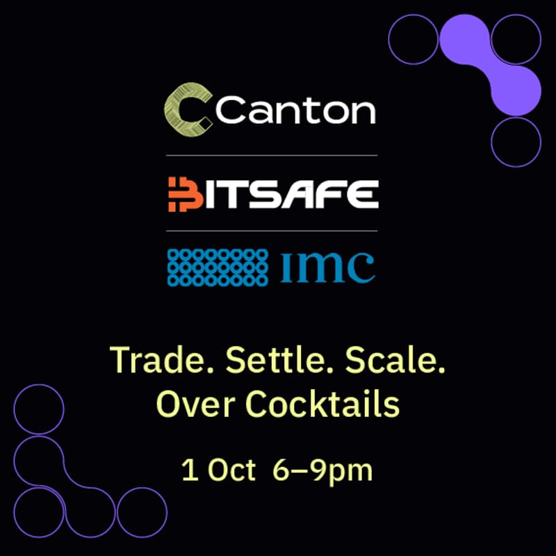 Cover Image for Trade. Settle. Scale. Over Cocktails.