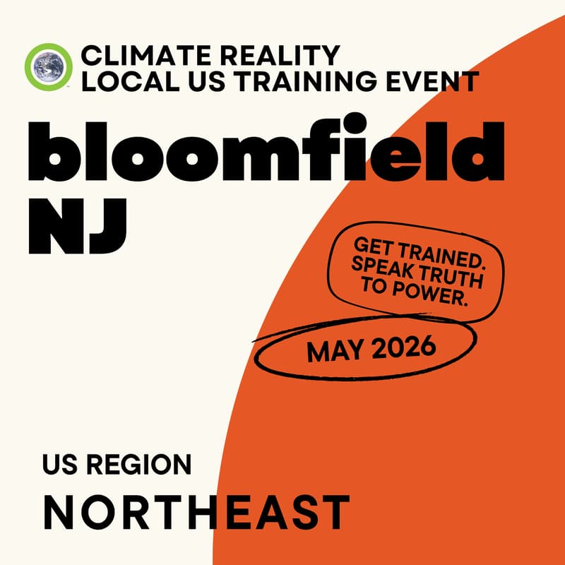Cover Image for Bloomfield, NJ - Climate Reality Local Training Event