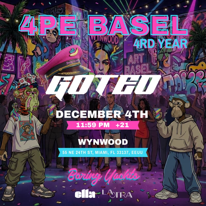 Cover Image for 4PE BASEL Goteo Party by Boring Yachts 4th Year