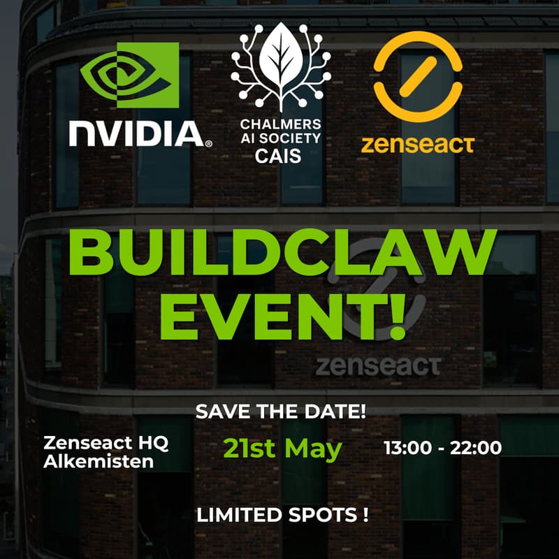 Cover Image for CAIS x NVIDIA x Zenseact Buildclaw Event