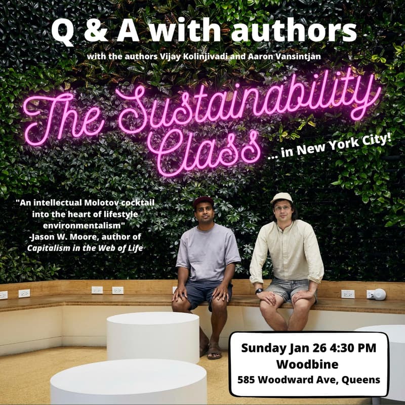 Cover Image for "The Sustainability Class" book talk and author Q&A
