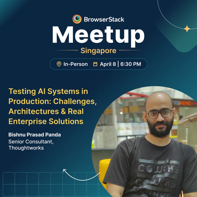 Cover Image for BrowserStack QA Meetup - Singapore