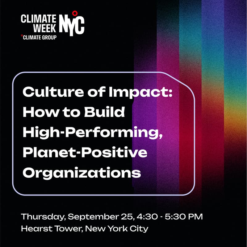 Cover Image for Culture of Impact: How to Build High-Performing, Planet-Positive Organizations