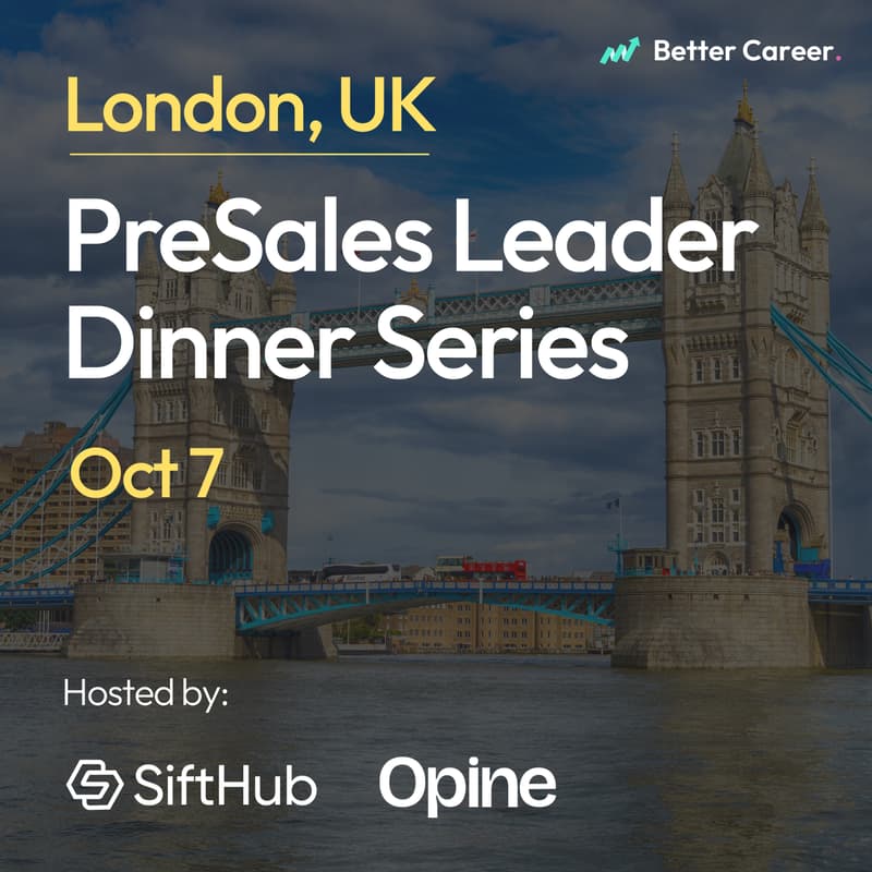 Cover Image for PreSales Leader Dinner Series [London UK]