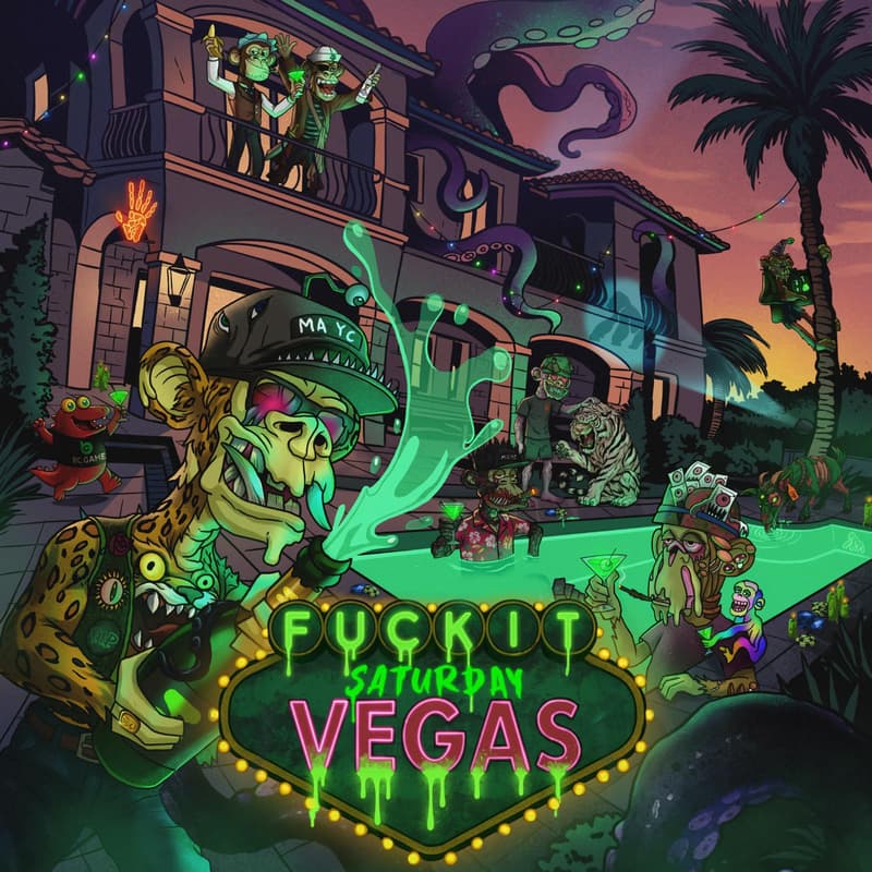 Cover Image for Fuck It Saturday Vegas Presented By: BC Game & ApeCoin Hosted by Fuck It Prod, Mutant Cartel & Boring Yachts