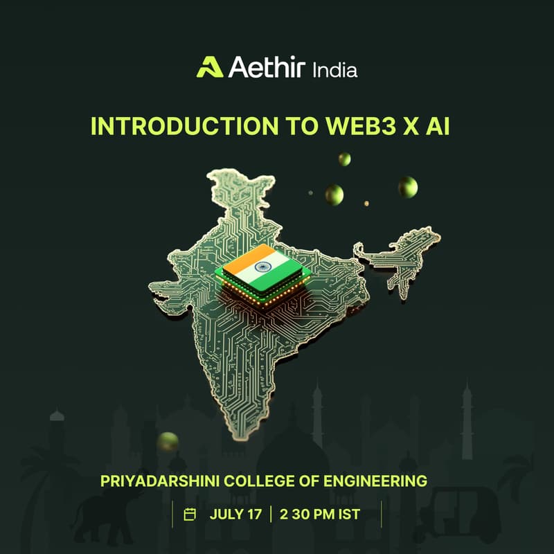 Cover Image for Introduction to Web3 and AI by Aethir India