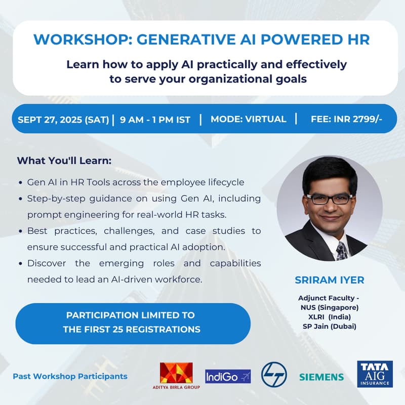 Cover Image for Workshop: Generative AI Powered HR