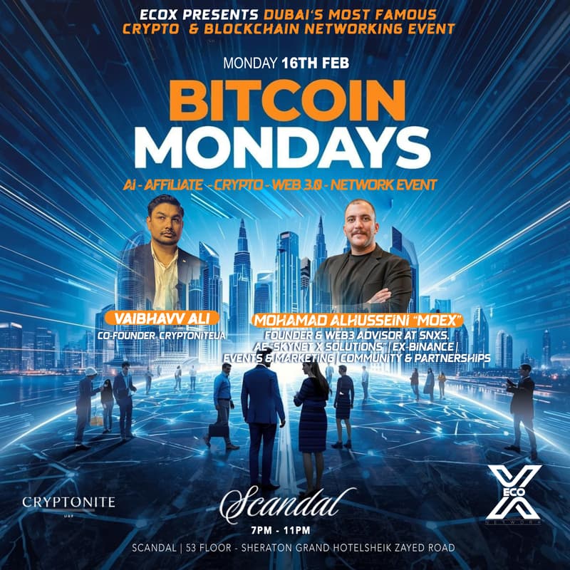 Cover Image for BitCoin Mondays - AI, Blockchain and Tech Business Network Event