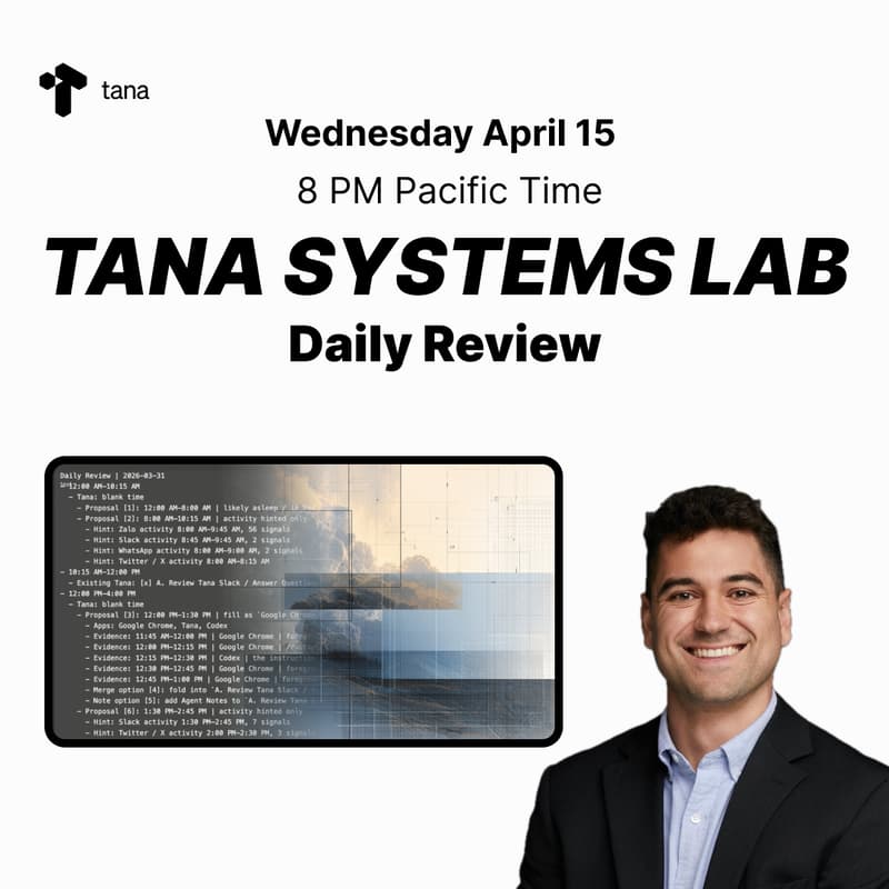 Cover Image for Tana Systems Lab: Daily Review
